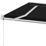 Fristående markis automatisk 450x350 cm antracit