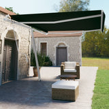 Fristående markis automatisk 450x350 cm antracit