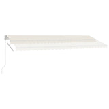 Fristående markis manuellt infällbar 500x350 cm gräddvit