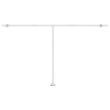 Fristående markis manuellt infällbar 500x350 cm gul/vit
