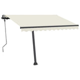 Fristående markis manuell 300x250 cm gräddvit