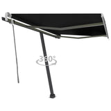 Fristående markis manuellt infällbar 300x250 cm antracit
