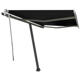 Fristående markis manuellt infällbar 300x250 cm antracit