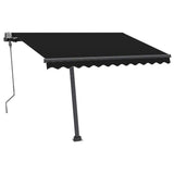 Fristående markis manuellt infällbar 300x250 cm antracit