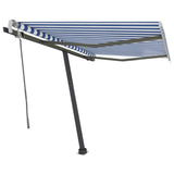 Fristående markis manuellt infällbar 350x250 cm gul/vit