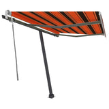 Fristående markis manuellt infällbar 350x250 cm orange/brun