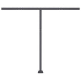 Fristående markis manuellt infällbar 350x250 cm orange/brun