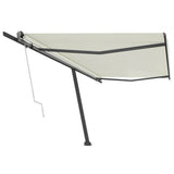 Fristående markis automatisk 500x300 cm antracit
