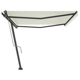 Fristående markis automatisk 500x300 cm antracit