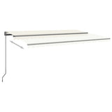 Fristående markis automatisk 500x300 cm antracit