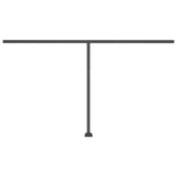 Fristående markis manuellt infällbar 450x350 cm gul/vit