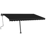 Fristående markis manuellt infällbar 450x350 cm antracit
