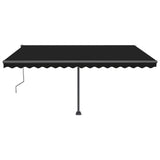 Fristående markis automatisk 450x350 cm antracit