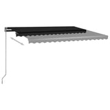 Fristående markis automatisk 450x350 cm antracit