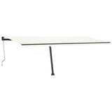 Fristående markis automatisk 600x350 cm gräddvit