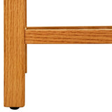 Skohylla med 2 hyllor 100x27x40 cm massiv ek