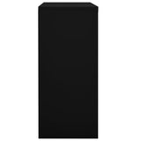Dokumentskåp med skjutdörr svart 90x40x90 cm stål