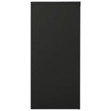 Dokumentskåp med skjutdörr antracit 90x40x90 cm stål