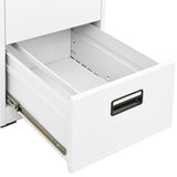Dokumentskåp vit 46x62x72,5 cm stål
