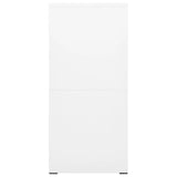 Dokumentskåp vit 46x62x133 cm stål