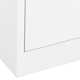 Dokumentskåp vit 90x46x103 cm stål