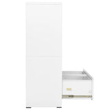Dokumentskåp vit 90x46x134 cm stål