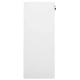 Dokumentskåp vit 90x40x102 cm stål