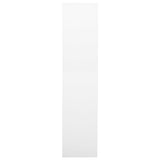 Dokumentskåp vit 90x40x180 cm stål