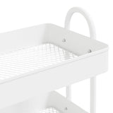 Rullvagn 3 våningar vit 43x34x79 cm stål