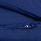 Bäddset marinblå 225x220 cm bomull