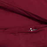 Bäddset vinröd 225x220 cm bomull