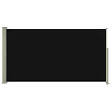 Infällbar sidomarkis 160x300 cm svart