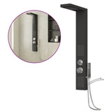 Duschpanelsystem aluminium svart