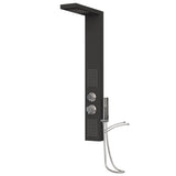 Duschpanelsystem aluminium svart