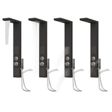 Duschpanelsystem aluminium svart
