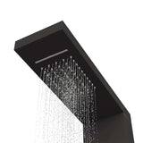 Duschpanelsystem aluminium svart