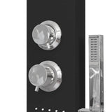 Duschpanelsystem aluminium svart