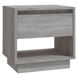 Sängbord 2 st grå sonoma-ek 45x34x44 cm konstruerat trä