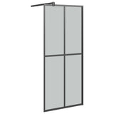 Duschvägg 90x195cm mörkt härdat glas