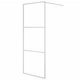 Duschvägg silver 80x195 cm klart ESG-glas