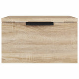 Väggmonterat sängbord sonoma-ek 34x30x20 cm