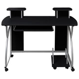 Datorbord svart 110x52x88,5 cm konstruerat trä