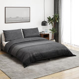Bäddset mörkgrå 260x220 cm bomull