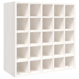Vinskåp vit 56x25x56 cm massiv furu