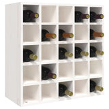 Vinskåp vit 56x25x56 cm massiv furu