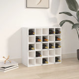 Vinskåp vit 56x25x56 cm massiv furu