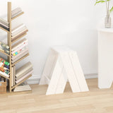 Pallar 2 st vit 40x40x45 cm massiv furu