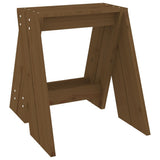 Pallar 2 st honungsbrun 40x40x45 cm massiv furu