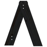 Pallar 2 st svart 40x40x45 cm massiv furu