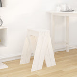 Pallar 2 st vit 40x40x60 cm massiv furu